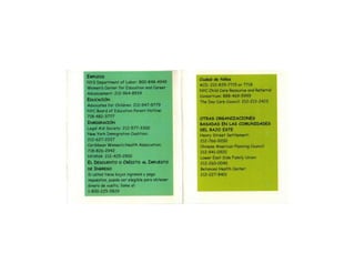 Community outreach and research project