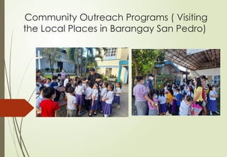 Example Local Outreach Community Outreach programs and Activities pptx | PPTX