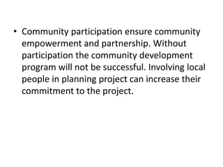 Community participation | PPTX