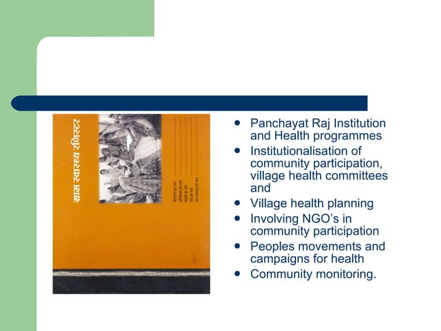 Community Participation In Primary Health Care PPT