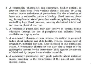 communityPharmacy definition scope rolepptx