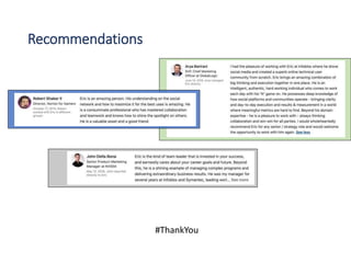 Recommendations
#ThankYou
 