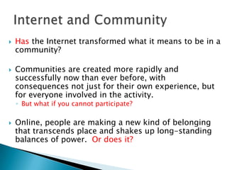 Community Presentation | PPTX