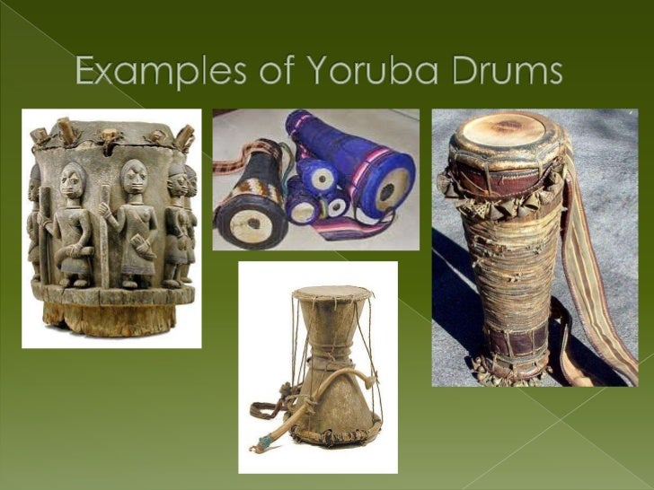 Community presentation for yoruba drums