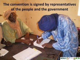 The convention is signed by representatives of the people and the government 