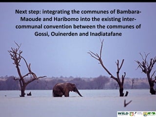Next step: integrating the communes of Bambara-Maoude and Haribomo into the existing inter-communal convention between the communes of Gossi, Ouinerden and Inadiatafane 
