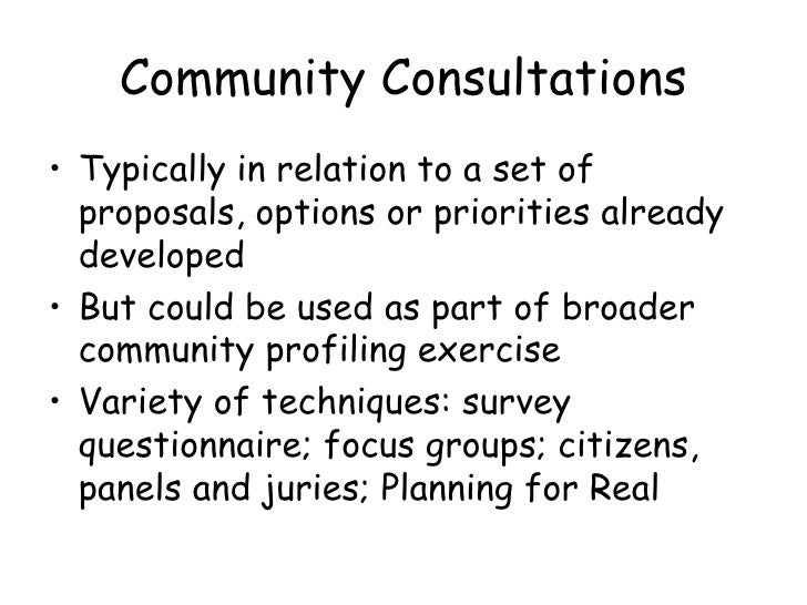 Community profiling 1