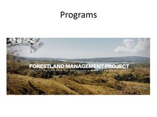 Programs
 
