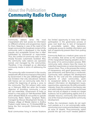 Community Radio for Change | PDF