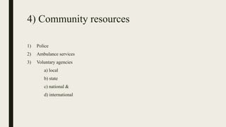 Community resources first aid | PDF