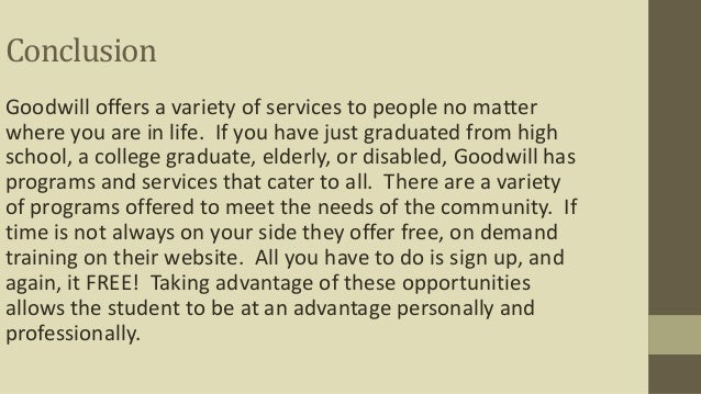 Community service conclusion essay