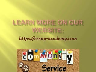 Community service essay