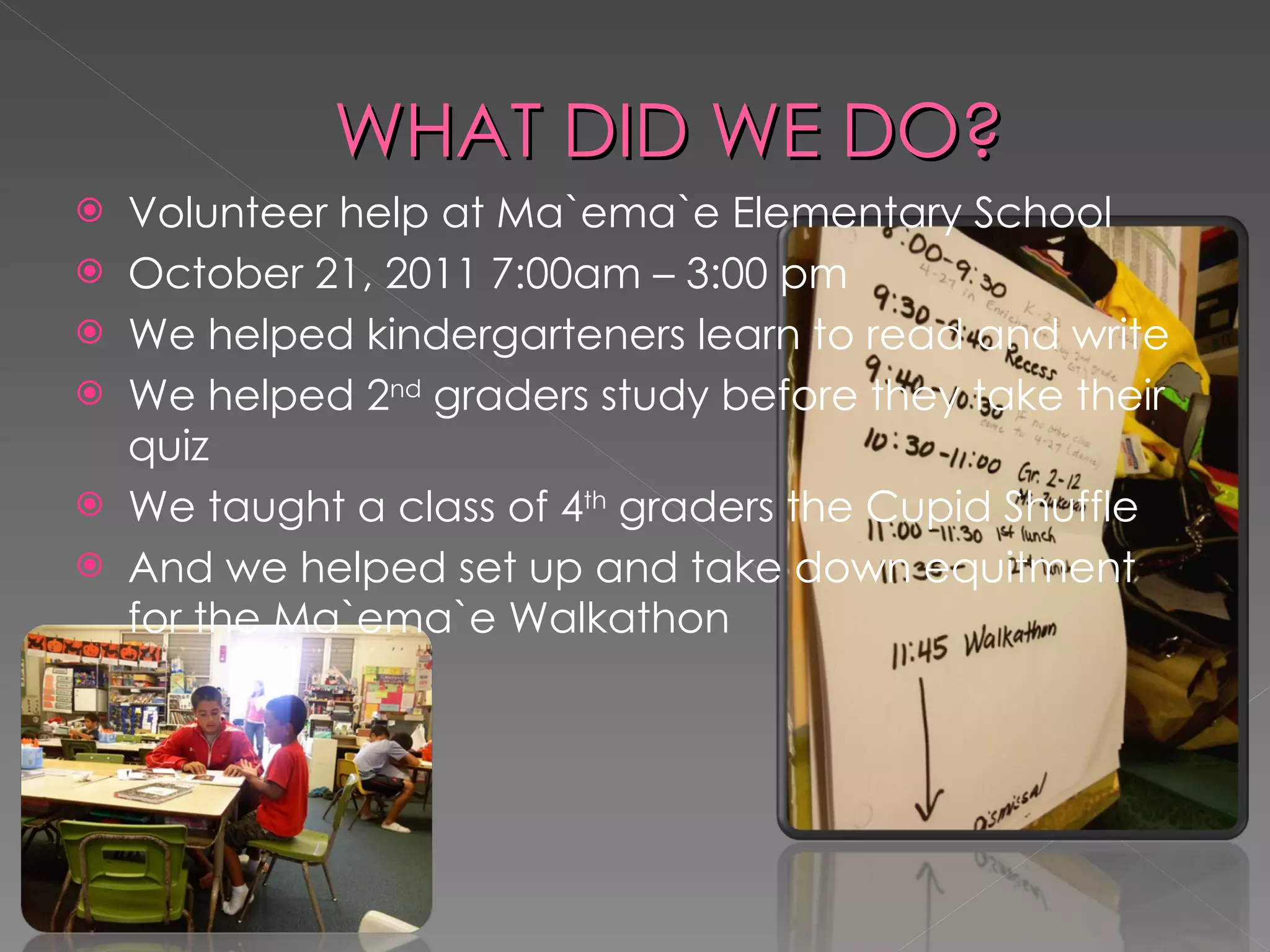 Community service slideshow | PPT