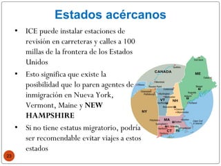 Community Know Your Rights Presentation Slides (Spanish)