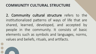 Community Struture COMMUNITY STRUCTURES OF THE SOCIETY.pptx