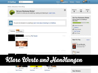 Klare Werte und Handlungen
 