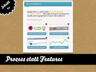 ritt
 ch 1
S #




  Prozess statt Features
 