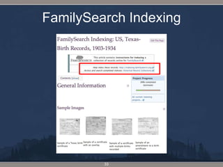 FamilySearch Indexing33