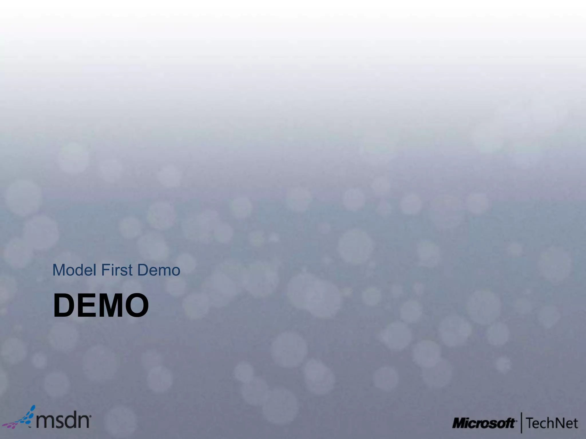 demoModel First Demo