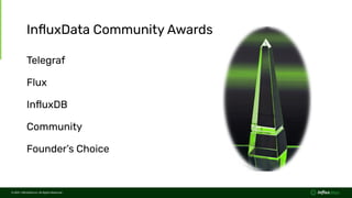 © 2021  InﬂuxData Inc. All Rights Reserved.
© 2021  InﬂuxData Inc. All Rights Reserved.
InﬂuxData Community Awards
Telegra...