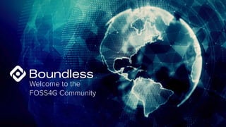 Welcome to the 
FOSS4G Community
 