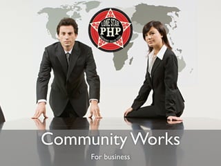 Community Works
For business
 