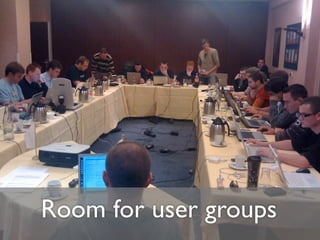 Room for user groups
 