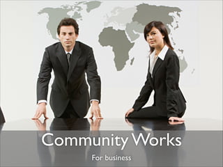 Community Works
For business

 