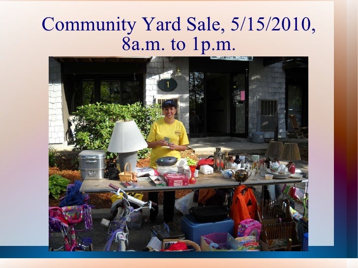 Community Yard Sale