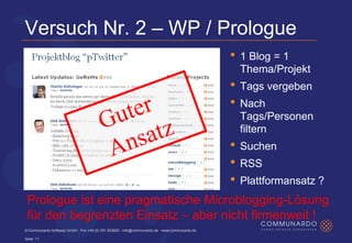 Barcamp München 2008: Enterprise Microblogging mit Communote