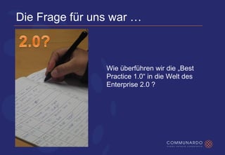 Barcamp München 2008: Enterprise Microblogging mit Communote