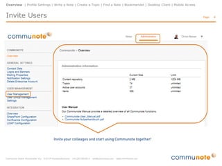 Overview | Profile Settings | Write a Note | Create a Topic | Find a Note | Bookmarklet | Desktop Client | Mobile Access

Invite Users

Page:

8

 