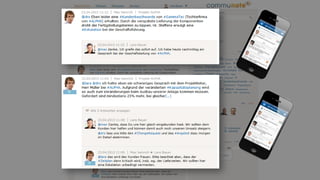 Vorteil #1: Mehr Transparenz
Vertriebsaktivitäten werden im Unternehmen sichtbar, so dass
verteilte Kenntnisse und Aktivitäten gebündelt werden können.
 