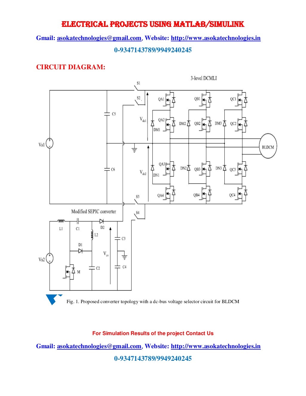 Commutation torque ripple reduction in bldc motor using modified sepic
