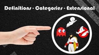 Definitions - Categories - Extensional
ghost
 