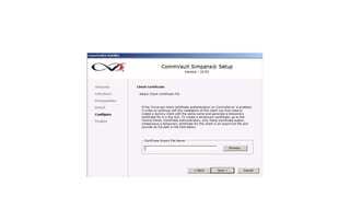 Commvault Simpana commserve version 10 | PPT