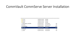 Commvault Simpana commserve version 10 | PPT