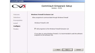 Comm vault simpana 10 commserve server installation | PPT