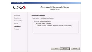 Comm vault simpana 10 commserve server installation | PPT