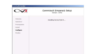 Comm vault simpana 10 commserve server installation | PPT