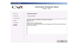 Comm vault simpana 10 commserve server installation | PPT