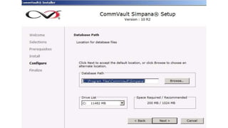 Comm vault simpana 10 commserve server installation