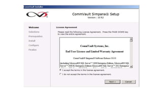 Comm vault simpana 10 commserve server installation