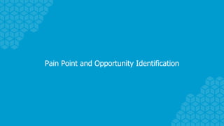 Pain Point and Opportunity Identification
 