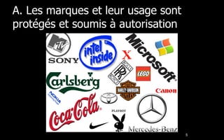 A. Les marques et leur usage sont protégés et soumis à autorisation 
