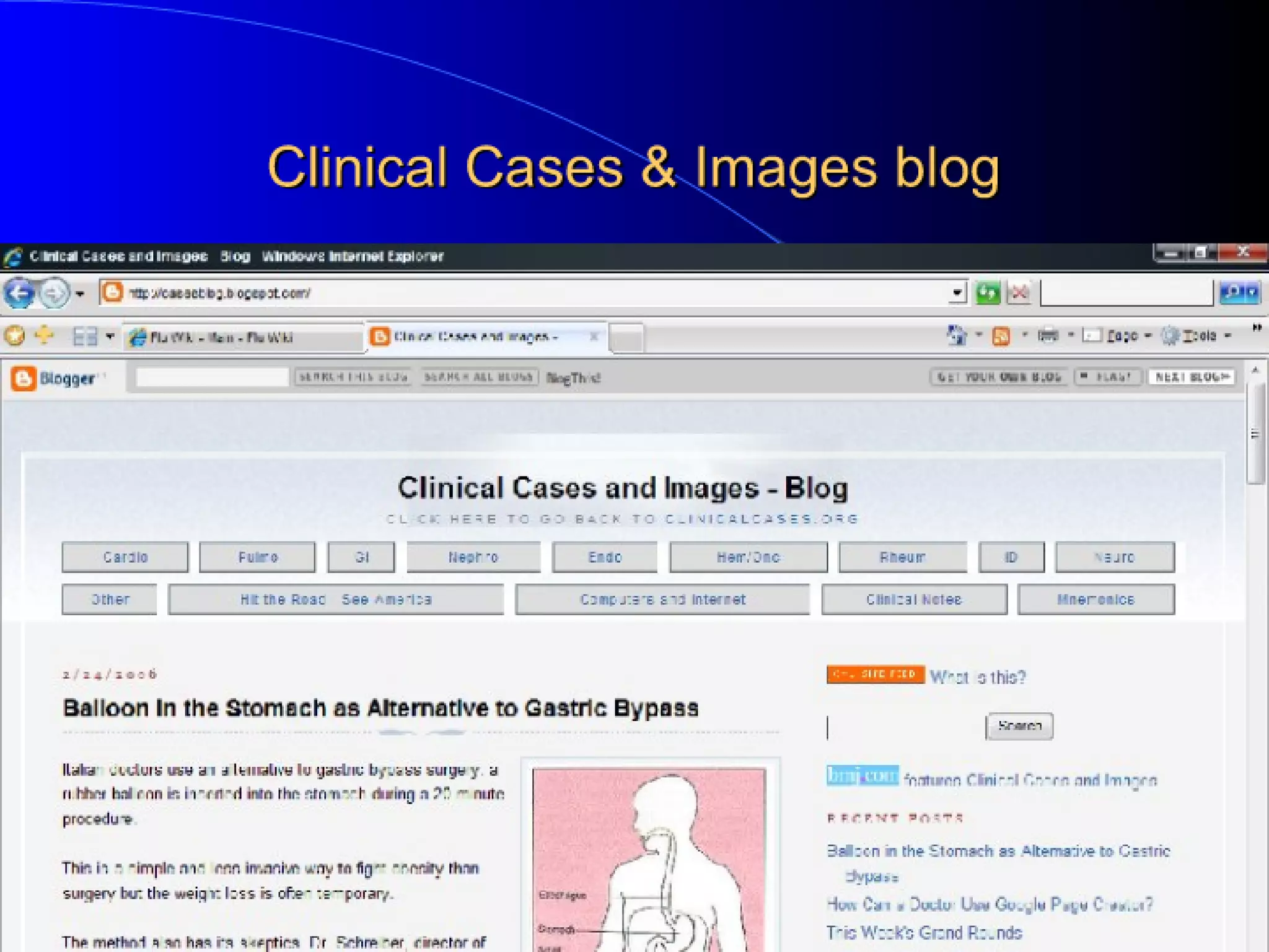 WEB 2.0 E A PRATICA MÉDICA