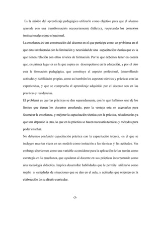 ENSAYO: Como Aprenden Los Profesores A EnseñAr