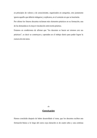 ENSAYO: Como Aprenden Los Profesores A EnseñAr