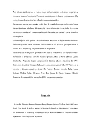 ENSAYO: Como Aprenden Los Profesores A EnseñAr