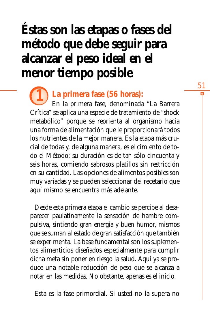 Como bajar de peso sin dejar de comer en 25 dias recetario cocina